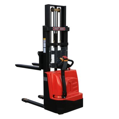 China Standalone Lifting Hotels Electric Hand Hydraulic Stagger Stacker Pallet Lift 3m Malaysia for sale