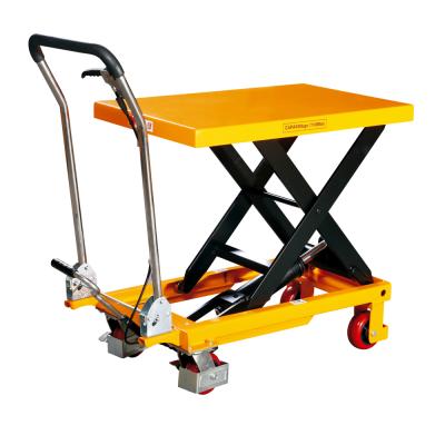 China Widely 150kgs 350 kilograms manual scissor lift table for sale for sale