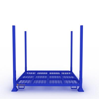 China Corrosion Protection Power Coating Industry Heavy Duty Metal Steel Pallet Stacking Racks Shelves for sale