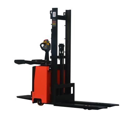 China Stacker Hotels Electric Self Propelled Stacker Electric / Semi-automatic Battery Loaded Semi Electric Stackers for sale