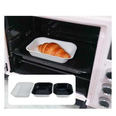 China -18Â oven safe; ° at +220Â ° for up to 40 minutes leak proof paper food tray ovenproof pressed tray for sale