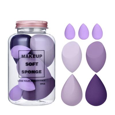 China Best Selling Cosmetic Puff Handle Makeup Facial Sponge Foundation Powder Foundation Smooth Makeup Sponge Blender With Metal Latex Ladies Customized Tools Logo for sale