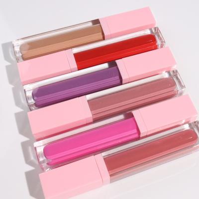 China Custom Pink Private Label Matte Lip Gloss Liquid Lipstick Logo Vegan High Pigmented Baby Makeup Wholesale Long-lasting Waterproof Waterproof for sale