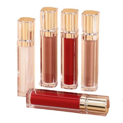 China High Pigmented Lip Gloss Vegan Waterproof Makeup Cosmetic Gold Lip Gloss With Logo Water Lip Gloss Custom Private Label Luxury for sale