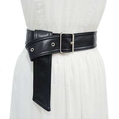 China Super Wide Fancy Belt Fashion Women PU Belt Vintage Soft Leather Strap Belts For Girls for sale