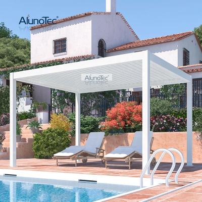 China Balcony Customized Stylish Patio Gazebo Outdoor Aluminum Waterproof Pergola Easily Assembled for sale