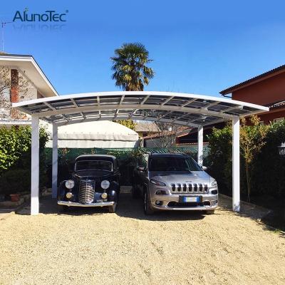 China Outdoor Heavy Duty Metal Double Shelters Parking Lots Vending Tent Garages Designs Aluminum Metal Parking Kit for sale