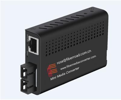 China 10/100/1000Base-TX to 100/1000Base-FX Mini Media Converter , with Dip Switch , Standalone for sale