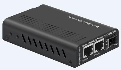 China 2x10/100/1000Base-TX to 100/1000Base-FX Mini Media Converter , Gigabit Type for sale