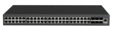 China 48×10/100/1000M Basis-TX zu 6×Gigabit SFP L2 handhabte industriellen Faser-Schalter (Gestell 1U) zu verkaufen