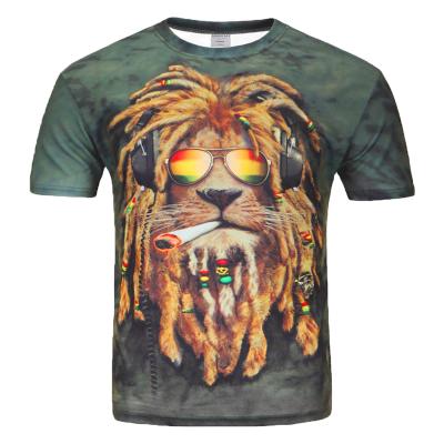 China Spring/Summer 2020 New Anti-wrinkle Men's Digital Printed Round Neck 3D T-shirt Street Casual Short Sleeve for sale