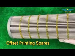 Gray Offset Printing Spares Filter Cartridge 70mm Dia Steel Wire