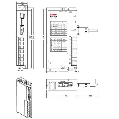 China Totally enclosed servo controller for precise motor driver control of 50W-1500W servo motor for sale