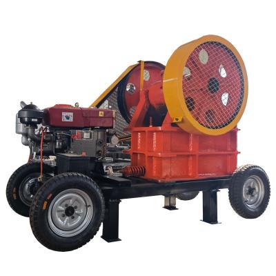 China Mining used hot sale factory price mobile jaw crusher station portable jaw crusher for aggregates for sale