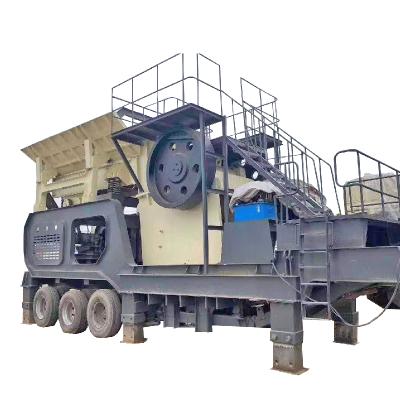 China Mining Used Competitive Price Mobile Stone Crusher For Sand Gravel Granite Lime Pebbles River Rock for sale