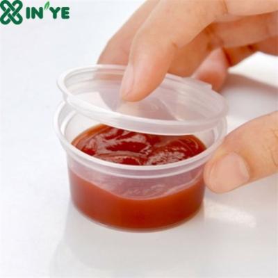 China Eco-Friendly Packaging Take Away Small Thick Cups Disposable Mini Plastic Dessert Cup for sale