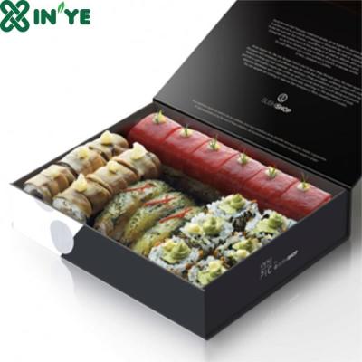 China Disposable Custom Sushi Box Logo With Magnet Recyclable Bento Boxes for sale