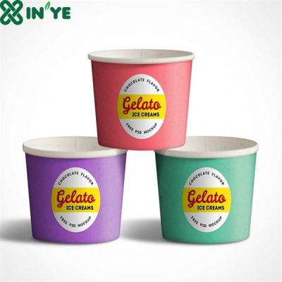 China Disposable Biodegradable Ice Cream Take Away Paper Cup for sale