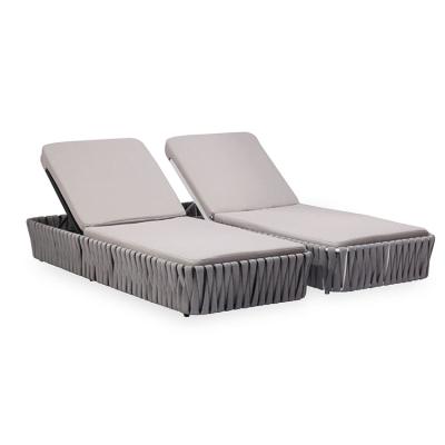 China Modern Rattan Sun Lounger Luxury Garden Furniture Sofa Hotel Outdoor Sofa for sale