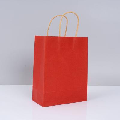 China Recycled Materials Popular Design Recycled Packaging Gift Kraft Paper Bread Bag for sale