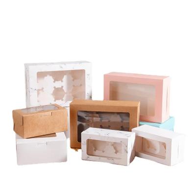 China Recycled Materials Custom  Eco Friend Food Grade Foldable Cake Food Paper Packaging Boxes for sale