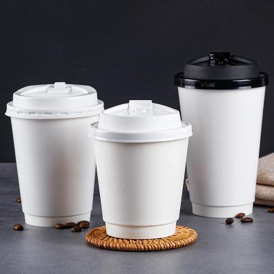 China Disposable Customized Design Disposable Biodegradable Coffee Paper Cups 8oz-22oz for sale