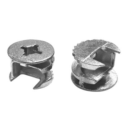 China Iron 6mm x 45.5mm Furniture Fittings Cam Wheel Insert Eccentric Cam Nut Screw for sale