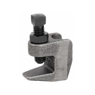 China Malleable Iron Grade 32510 3/8 and 1/2 C 1 Ton Wide Mouth Malleable Iron Throat Top Beam Clamps for sale