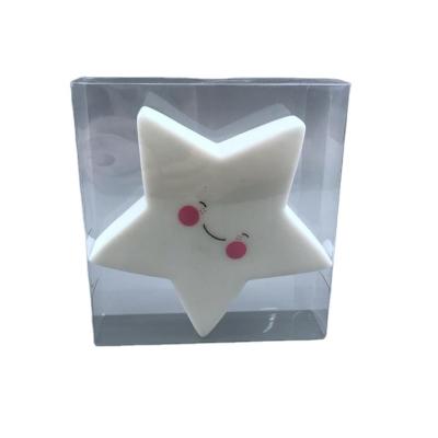 China LED Soft Light Creative Cute Star With Smile Face ECO-ABS Battery Cartoon Night Light Gift For Kids Baby Children for sale