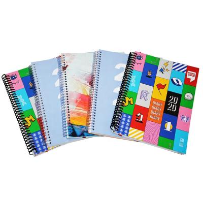 China paper & Cardboard book printing full color spiral notebook wholesale custom printing in China for sale