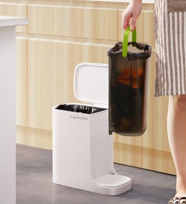 China JOYBOS Filter Tea Bin Kitchen Compost Bin Viable Sideboard Door Under Sink Bin Plastic Compost Bin for sale