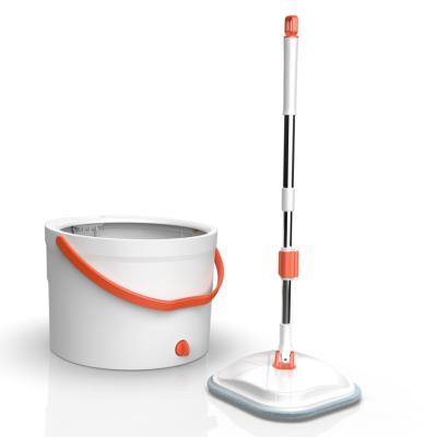 China Stocked JOYBOS MOP Microfiber Spin Mop and Bucket Set with Internal Water Filtration System Self Cleaning Wet Dry Floor Flat Mop for sale