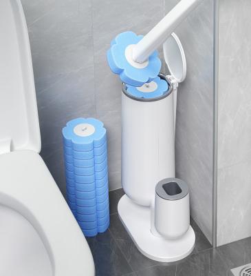 China JOYBOS Modern Toilet Bowl Wand Disposable Toilet Brush with Holder and 10 Wand Refills for Bathroom Cleaning for sale