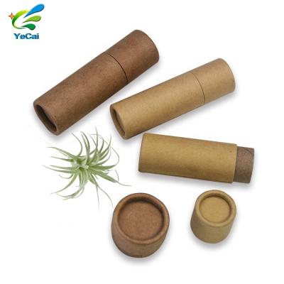 China Eco Friendly Biodegradable 0.5 Ounce Lift Up Tube Kraft Paper Air Freshener Paper Tube Packaging for sale