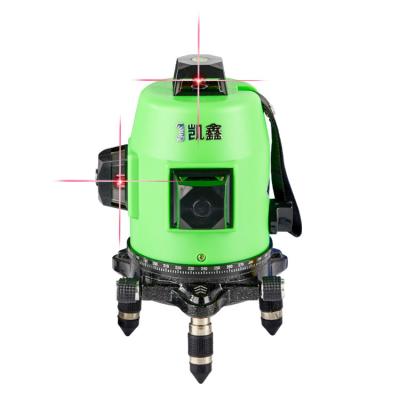 China New Design Hot Selling 360 Degree 5 Line 3d Green Light Laser Level Wall Sticking Instrument 13.5*12*20CM for sale