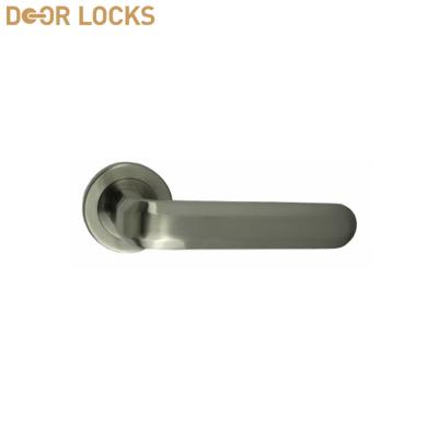 China Modern Round 35mm-60mm Thickness Luxury Door Handle Locks For Interior Doors for sale