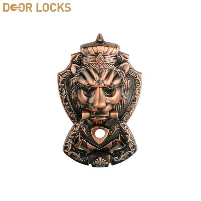 China Classic/Mordern/China Brass Goods Wholesale Single Lion Head Door Knocker Security for sale