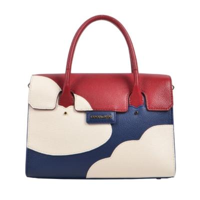 China Ladies Minimalist Satchel Tote Bag Cow Leather Genuine Leather Handbags for sale