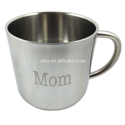 China 2018 Sustainable Stainless Steel Coffee Mug With Custom Logo , Double Wall Stainless Steel Coffee Mug For Mom for sale