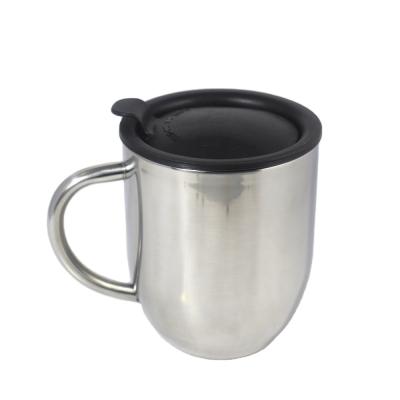 China Sustainable Double Wall Stainless Steel Coffee Mug , Tea Cup With Lid for sale