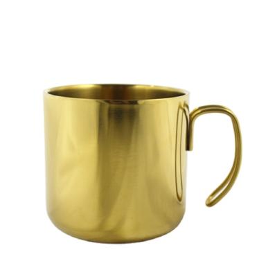 China 2018 Viable Hot Sale Gold Stainless Steel Coffee Mug, Double Wall Coffee Mug With Wire Hook Handle for sale