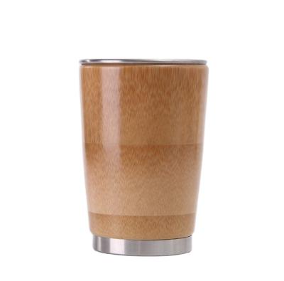 China Disposable Stainless Steel 12oz Bamboo Pint Cup, Double Wall Recycled Bamboo Cup, Plastic Free Glass for sale