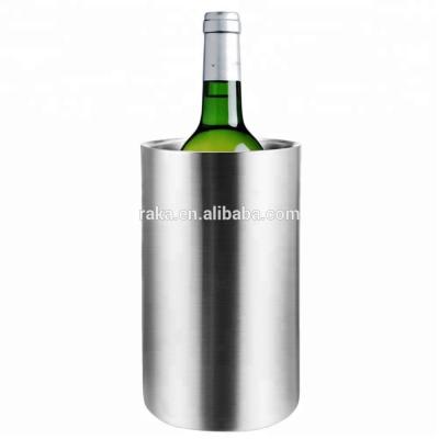 China Viable cooler bucket of wine | 18/8 Stainless Steel Wine Bottle Champagne Ice Bucket Fridge for sale