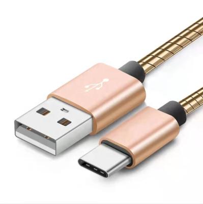 China High Quality Metallic MP3/MP4 Player Fast Charge 3A Usb To Type C Cable Charging Mobile Phone for sale