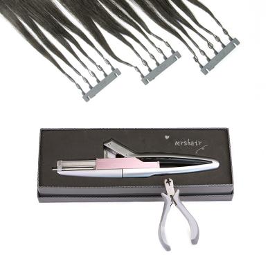 China 2021 Wholesale Silky Straight 6D Hair Extension Tools 6d Hair Extension Machine For 6D Hair Extensions for sale