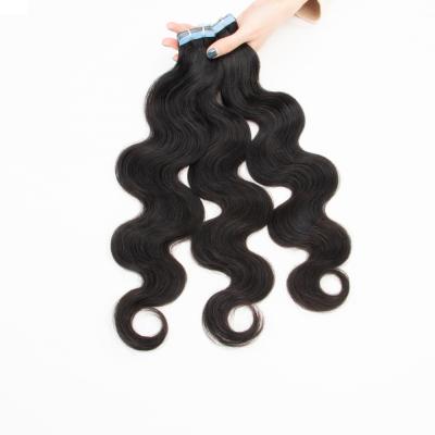 China Body Wave 26inches 2.5g/pc 40pcs Long Body Wave Hair Extensions Body Wave Cuticle Aligned Wavy Virgin Hair Tape In Hair Extensions for sale