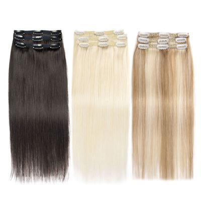 China 100%virgin human hair 100% virgin brazilian ins indian remy cheap clip in hair extensions hunam 100% virgin brazilian hair clip in hair extensions for sale