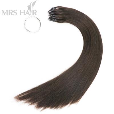 China 1g/s Silky Straight Nano Hair Extensions Indian Remy Human Hair Extensions Ring Loop 6D 8D for sale