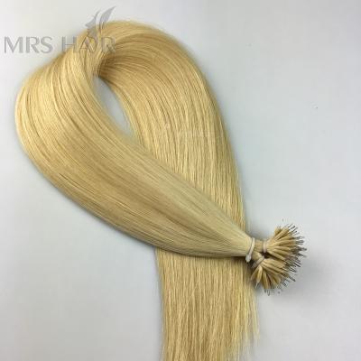 China Cuticle Aligned.No Soft And Smooth Indian Virgin Indian Remy Human Hair Female Nano Rings Hair Extensions Brazilian Hair Tip Clip Band Blonde Female Hair Extensions Wholesale for sale