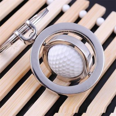 China China Boutique Large Rotary Key Chain Creative Rotary Golf Key Chain Games Gifts for sale